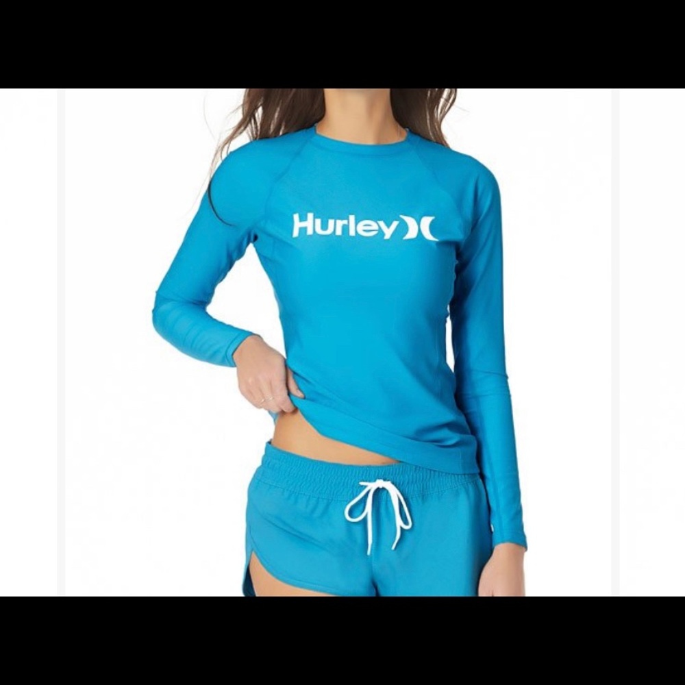 Blue Longsleeve Rashguard UPF 50